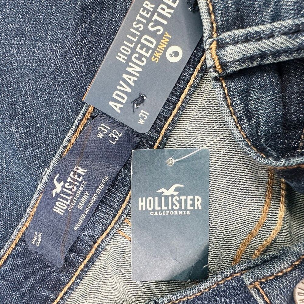 Hollister Advanced Stretch Skinny Jeans - Size 31 x 32 - Picture 6 of 6